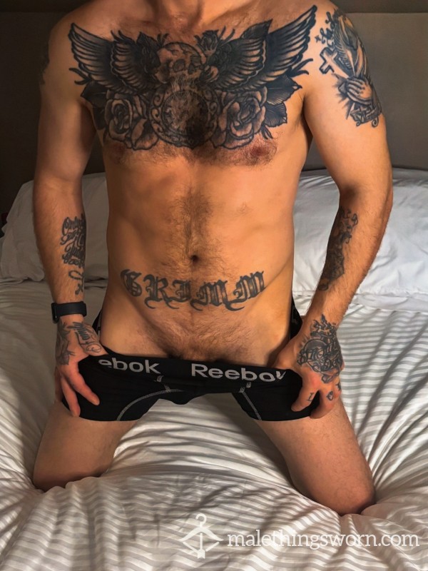 Sweaty C*ck And Ball Slimed Gym Boxers 💦
