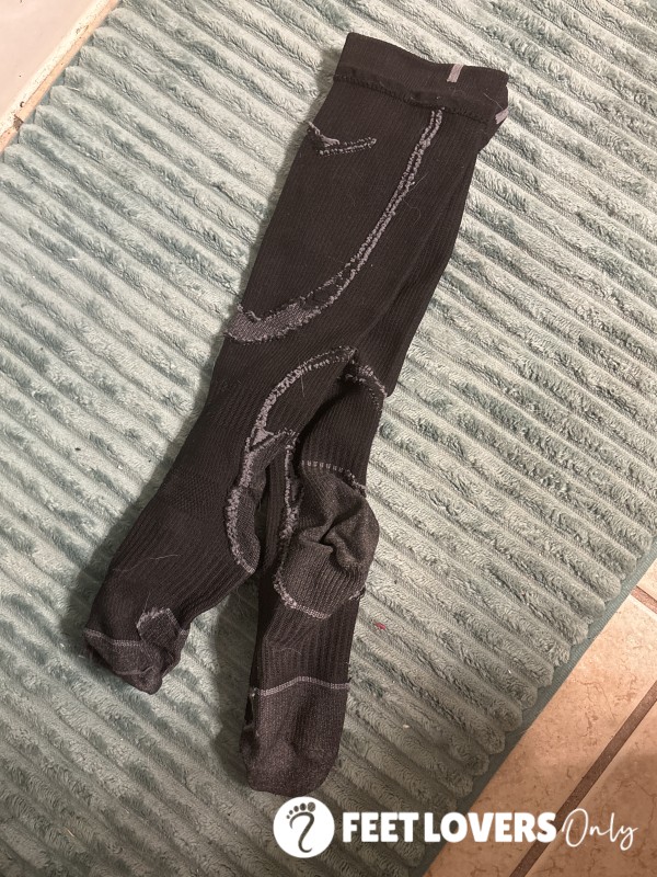 Sweaty Compression Socks