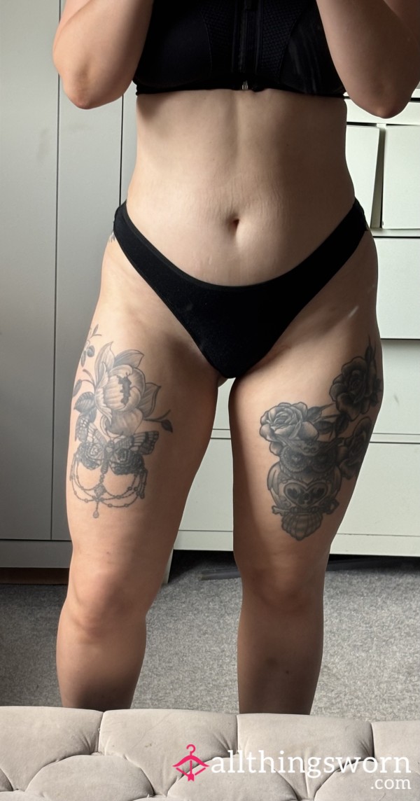 Sweaty Cotton Gym Thong