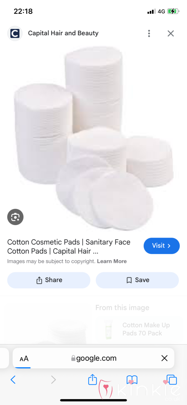 Sweaty Cotton Pads After Working Out