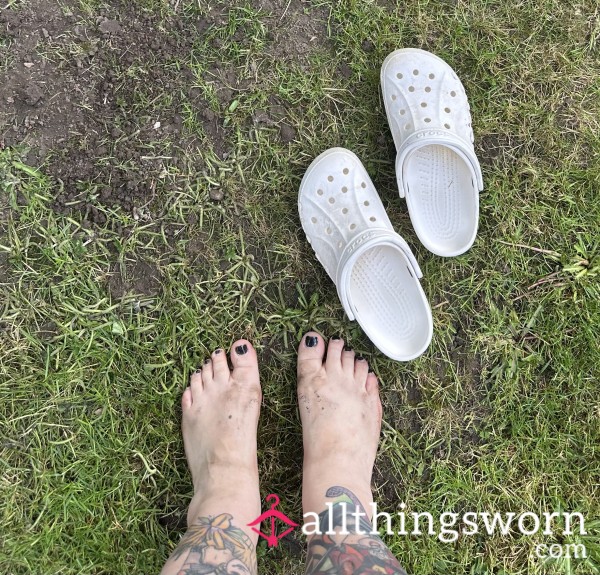 Sweaty Crocs With Muddy Feet! 🦶🏻🤎