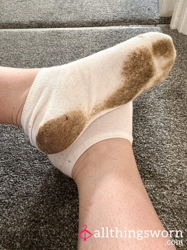 Sweaty Dirty Stinky White Socks