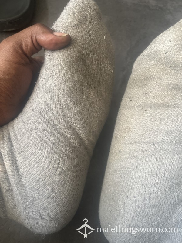 Worn Grey Socks, 48 Hour Wear