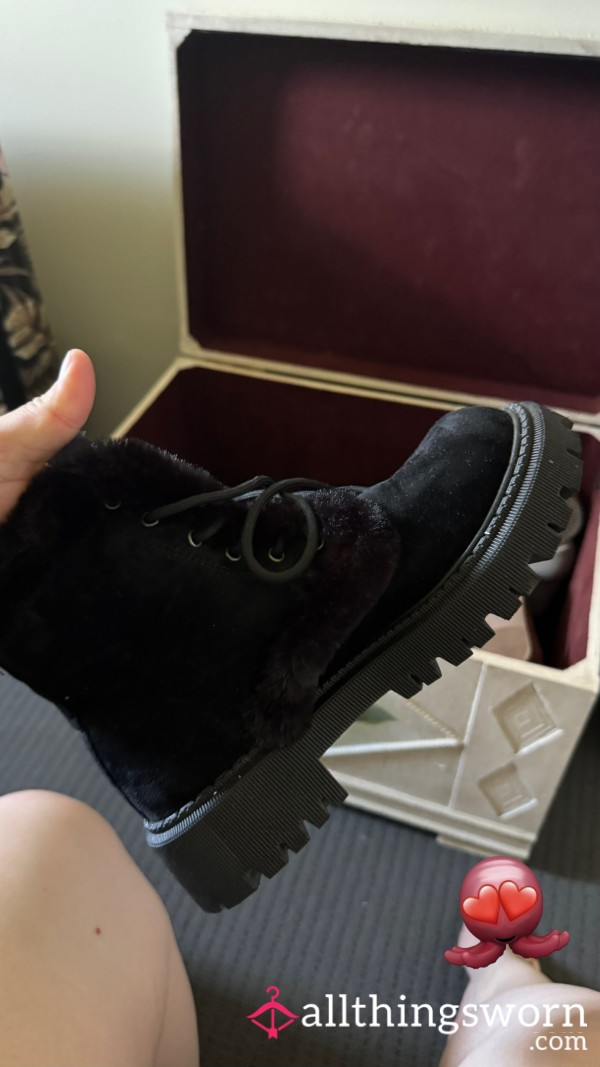 Sweaty Faux Fur Boots