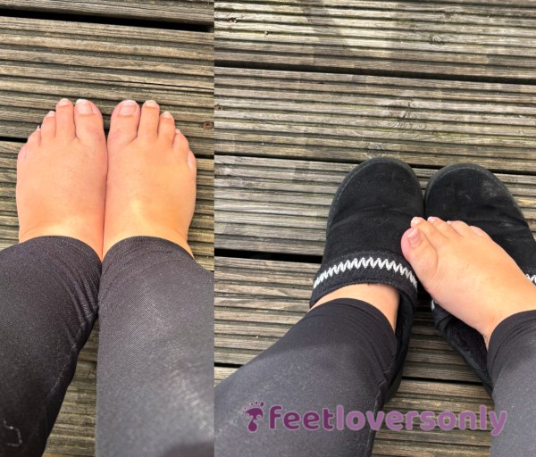 Sweaty Feet In Fur Lined Slipper