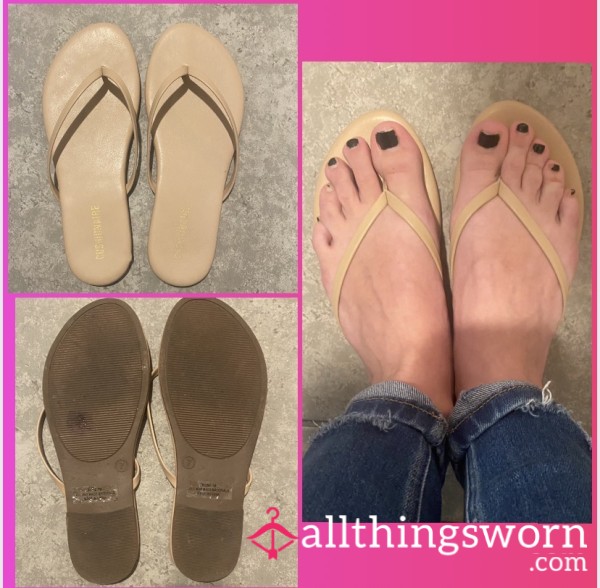 Sweaty Flip Flop Sandals