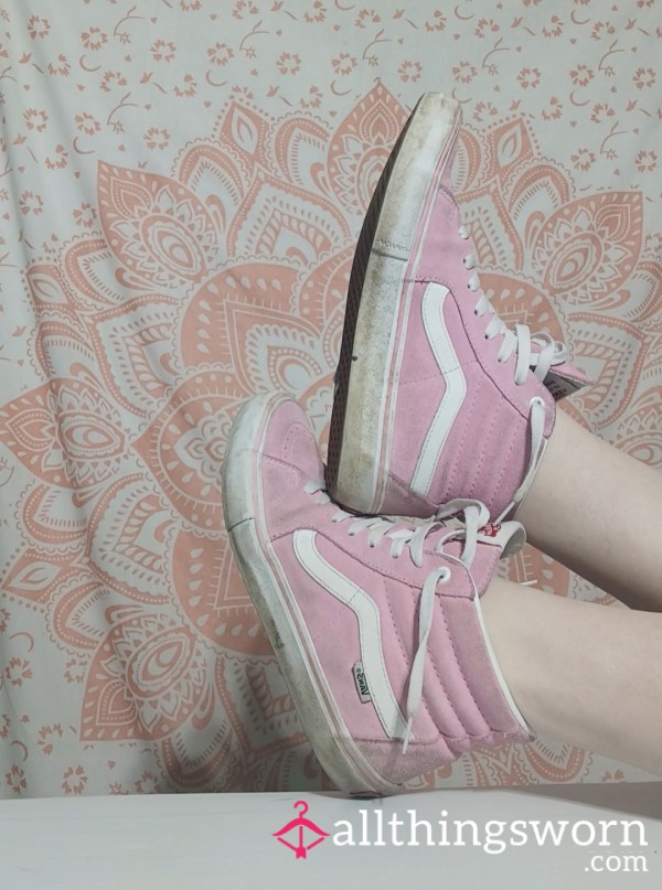 Sweaty Frito Toes Pink High-top Vans