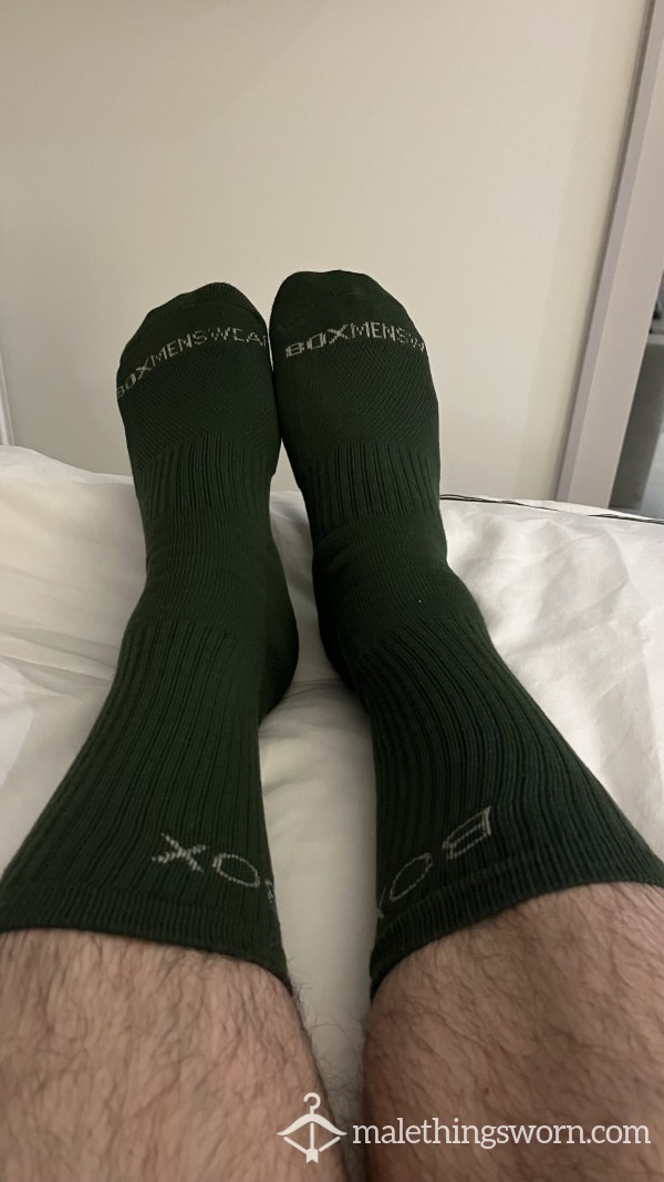 Sweaty Green BOX Crew Socks
