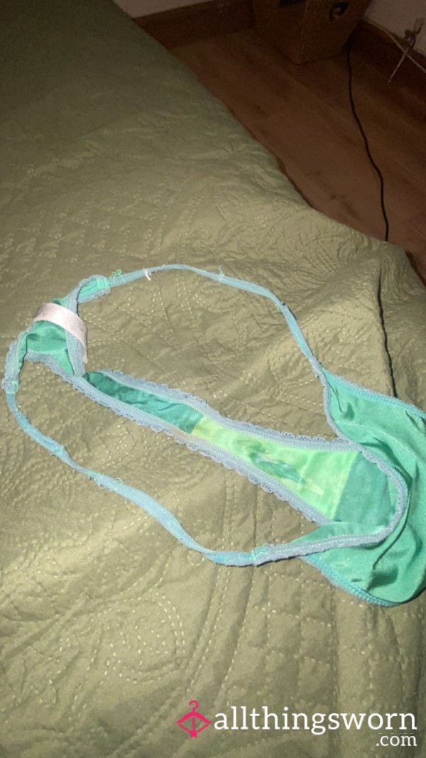 Sweaty Green Thongs