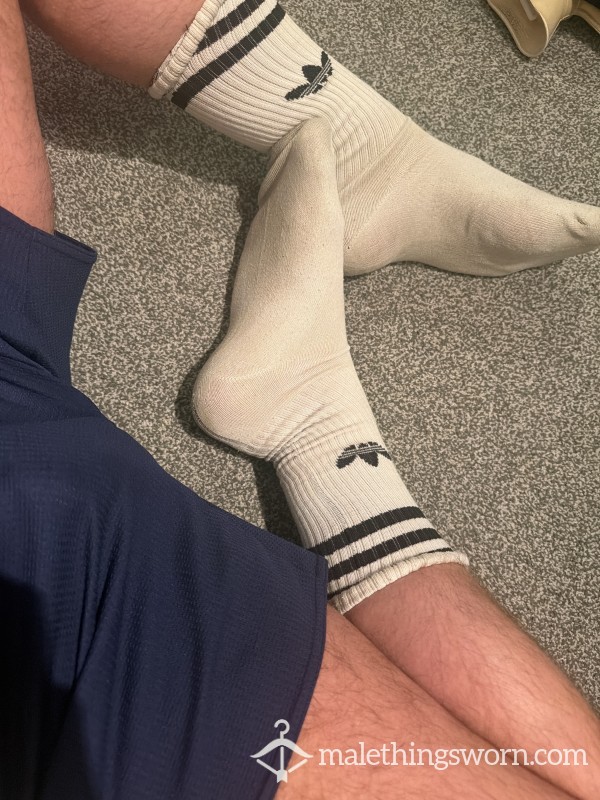 Sweaty Gym Adidas White Socks