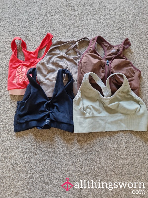Sweaty Gym Bras, Soaked With Sweat After My Daily Workout. You Choose The Bra And How Many Workouts You Want Me To Wear It For. Your Wish Is My Command 😘