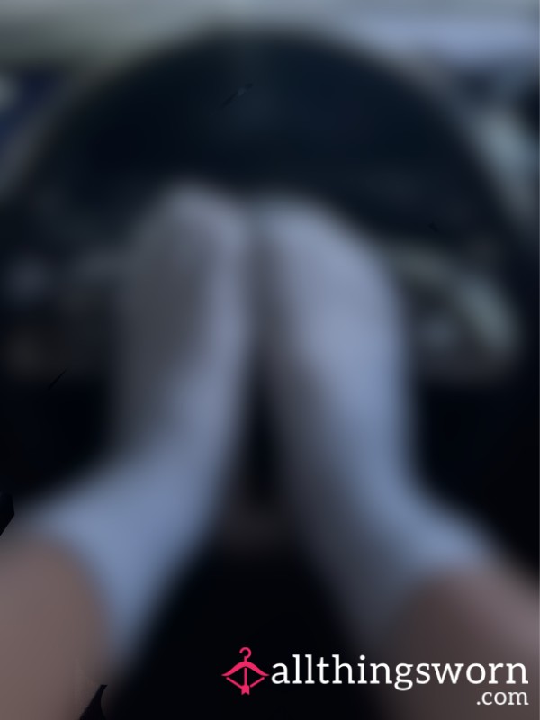 Sweaty Gym Socks On Steering Wheel