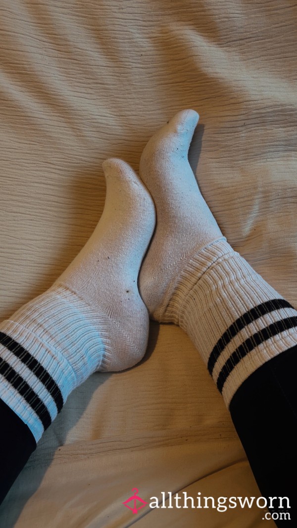 Sweaty Gym Socks - White & Black