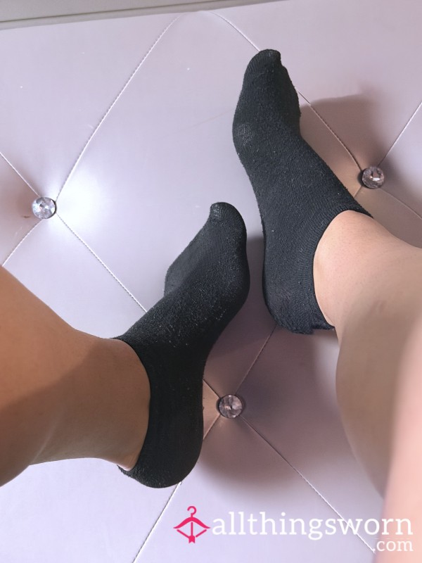 Sweaty Gym Socks Worn All Day – Dominant Scent & Real Workout Heat 🔥