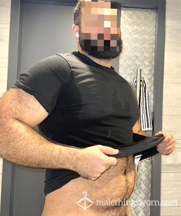 Sweaty Gym Tshirt . Black . L Size