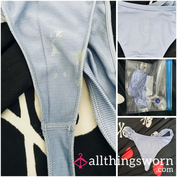 🩵 SWEATY JUICY NYLON WORKOUT THONG 🩵
