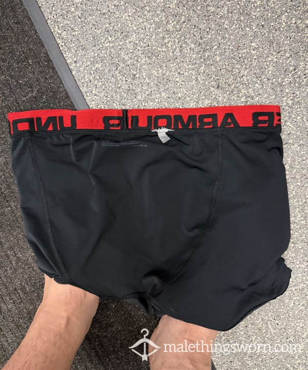 Sweaty L Under Armour Compression Shorts