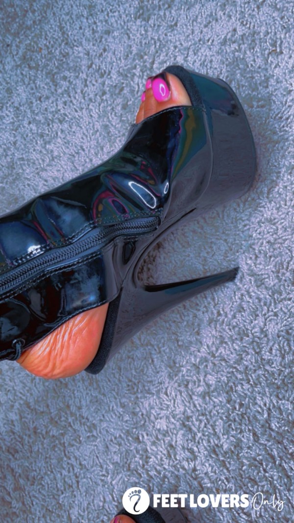 Sweaty Leather Heels