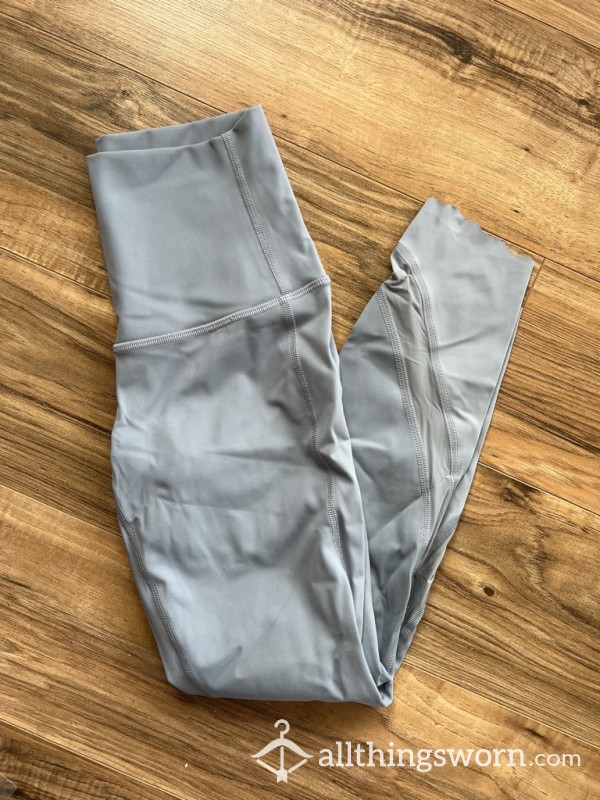 Sweaty Lululemon Leggings In Dusty Blue!💕