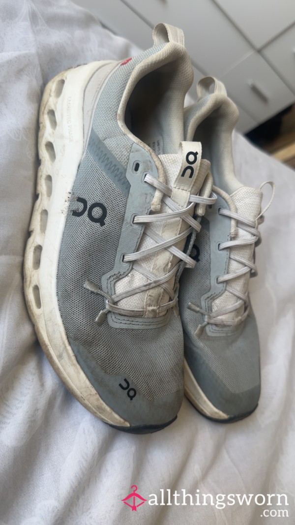 Sweaty MILF's Well-Worn On Cloud Trainers