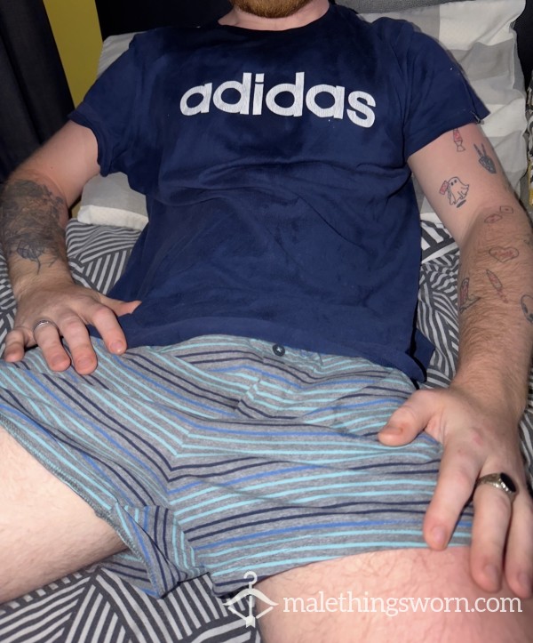 Sweaty Navy Adidas Gym T-Shirt – Regular Workout Wear