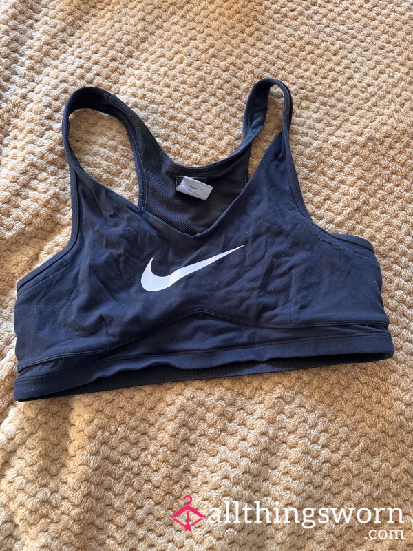 Nike Gym Bra – Sweaty Workout Worn 💦🔥