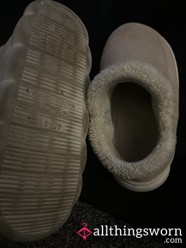 Sweaty Old Beige Slippers