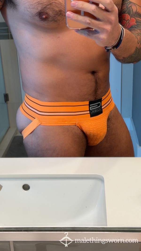 Sweaty Orange Gym Jock