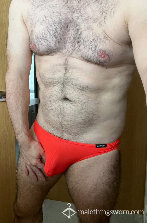 Sweaty Orange Jockmail Thong/jock