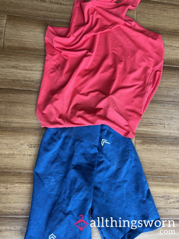 Sweaty Over Used Gym Top And Bottoms