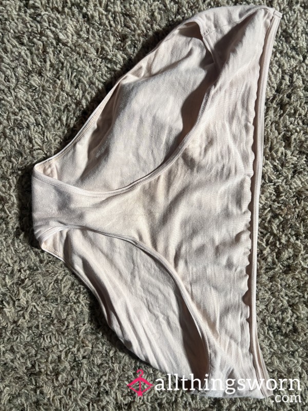 Sweaty Panties Worn During Lawn Work