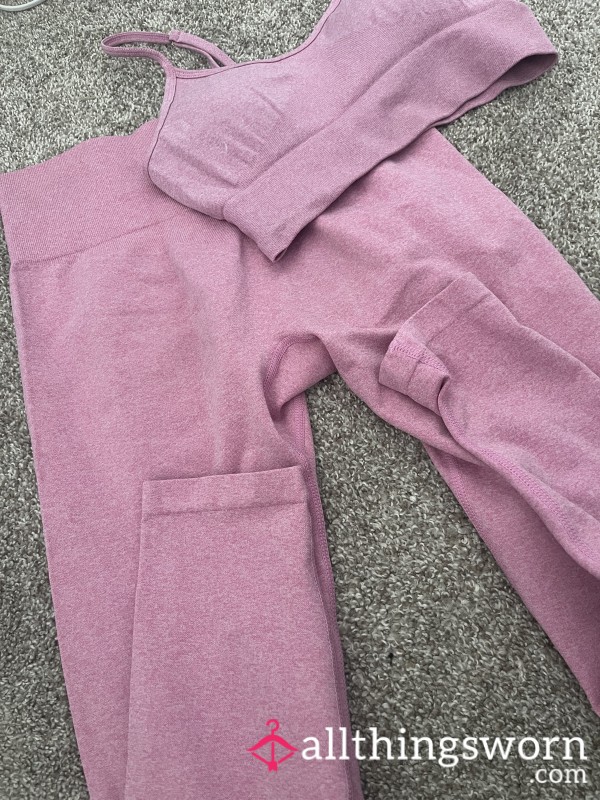 Sweaty Pink Gym Set