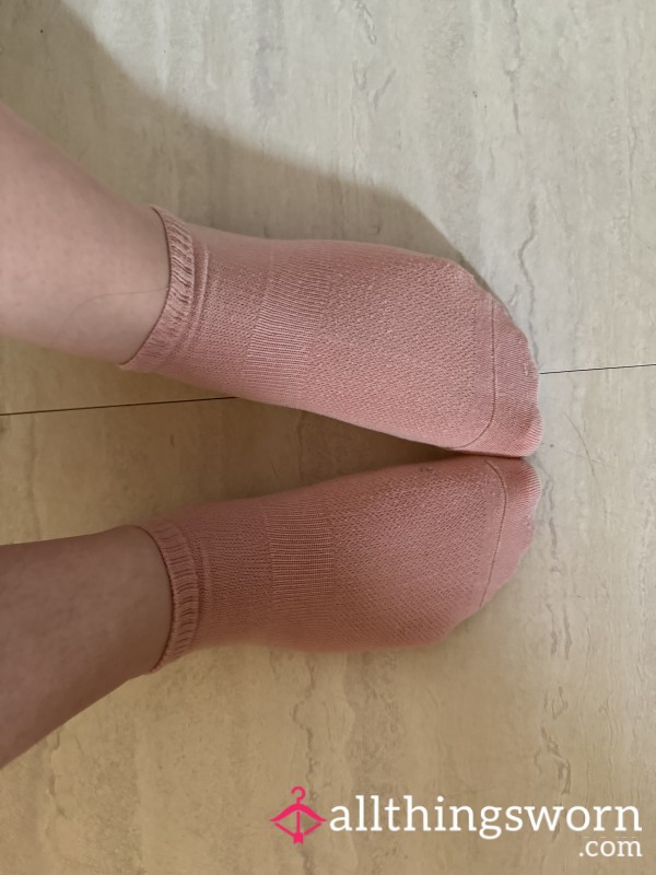 Sweaty Pink Work Socks