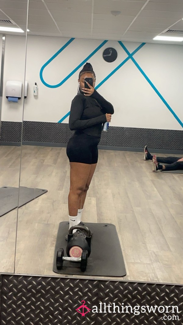 Sweaty Post-Gym Socks & Panty Set | 3-Hour Workout Session 💦