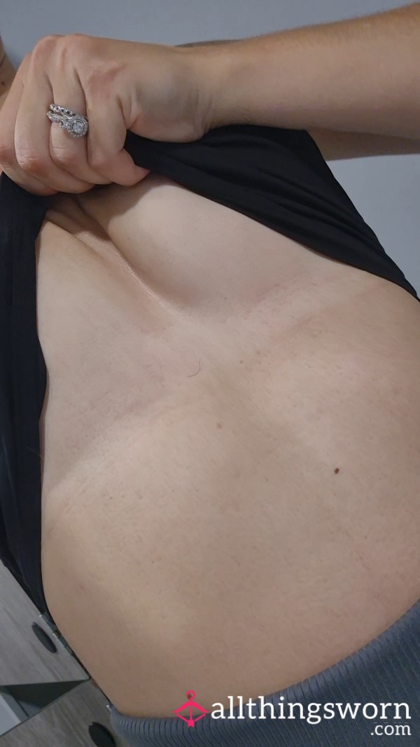 Sweaty Post Gym Tits Flash