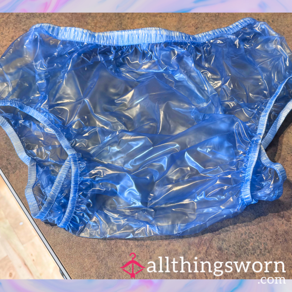 Blue Plastic PVC Panties💙