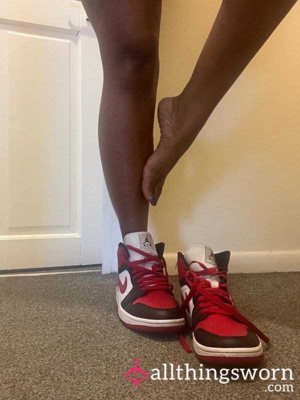 Sweaty Red And Black Trainers