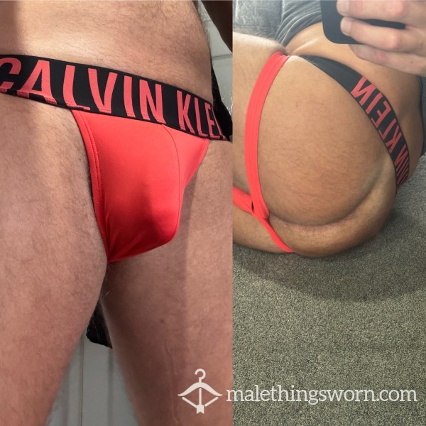 Sweaty Red Calvin Klein Jockstrap
