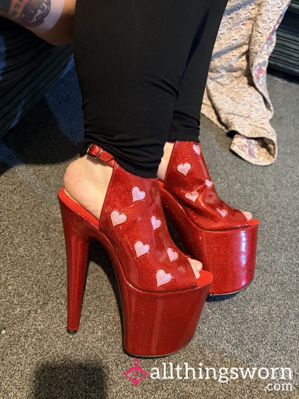 Sweaty, Scuffed Pole Heels