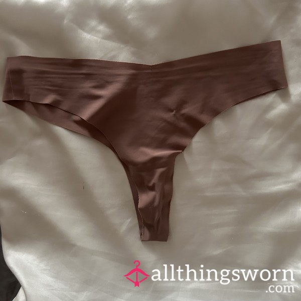 Sweaty Seamless Dark Mauve Thong