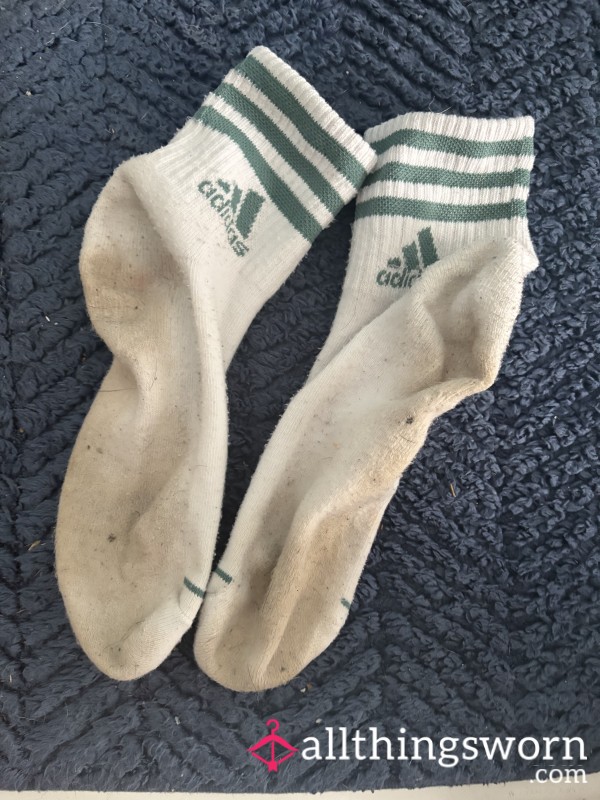 Sweaty 🥵 Smelly Delicious White Adidas Socks