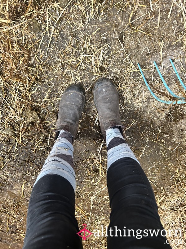Sweaty, Smelly Dirty Muck Boots 🐴 🥾