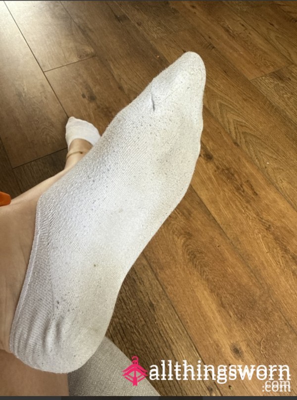 Sweaty Socks From Hot Afternoon In Trainers