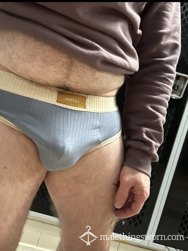 Sweaty Stinking Blue Briefs