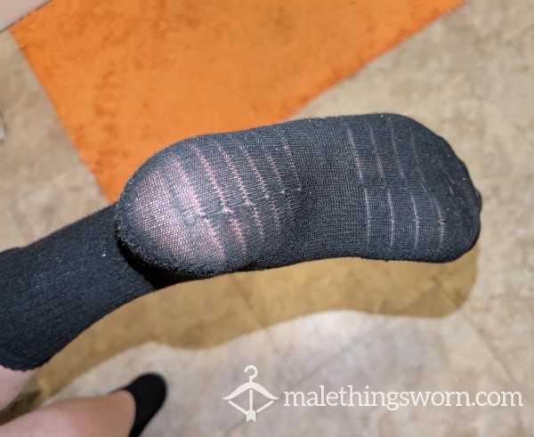 Sweaty Stinky Black Work Socks.