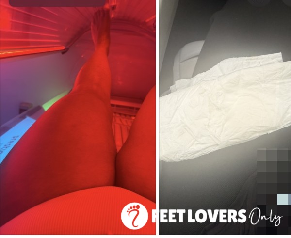Sweaty Sun Bed Session