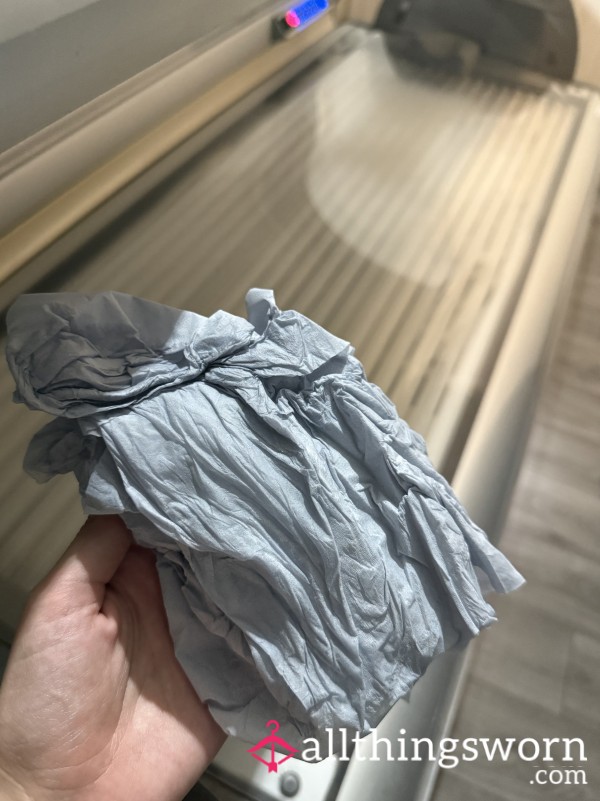 Sweaty Sunbed Thong And Sweat Covered Roll