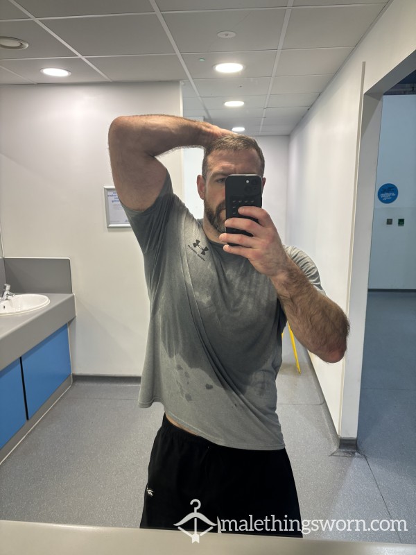 Sweaty T-shirt From Hours In The Gym!!