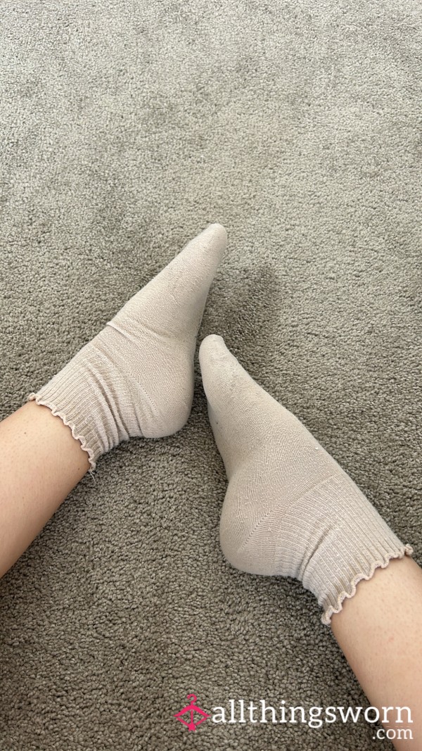 Sweaty Tan Crew Gym Socks