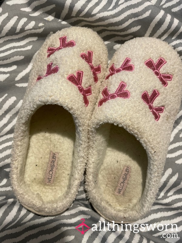 Sweaty Tan Well Worn Slippers